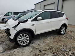 Salvage cars for sale at Wayland, MI auction: 2019 Ford Escape SEL