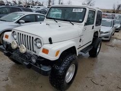 Salvage cars for sale at Bridgeton, MO auction: 2000 Jeep Wrangler / TJ Sahara