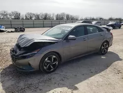 Salvage cars for sale at New Braunfels, TX auction: 2022 Hyundai Elantra Limited