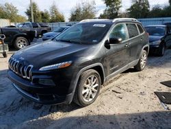 Salvage cars for sale from Copart Midway, FL: 2014 Jeep Cherokee Limited