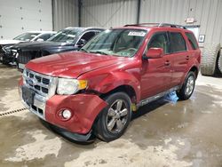 Salvage cars for sale at West Mifflin, PA auction: 2012 Ford Escape Limited