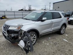 Salvage cars for sale at Milwaukee, WI auction: 2016 Ford Explorer Limited