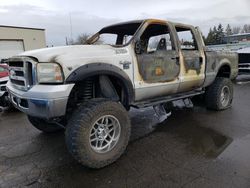 Salvage cars for sale from Copart Woodburn, OR: 2005 Ford F250 Super Duty