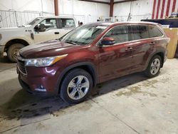 Toyota Highlander Limited salvage cars for sale: 2016 Toyota Highlander Limited