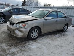 Toyota Camry LE salvage cars for sale: 2004 Toyota Camry LE