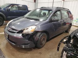 Salvage cars for sale at Franklin, WI auction: 2006 Toyota Sienna CE