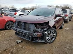 Salvage cars for sale at Bridgeton, MO auction: 2017 Ford Edge Titanium