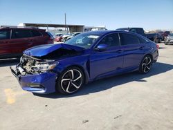 Vehiculos salvage en venta de Copart Grand Prairie, TX: 2019 Honda Accord Sport