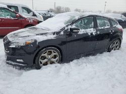 Salvage cars for sale at Woodhaven, MI auction: 2017 Ford Focus ST
