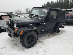 Jeep Wrangler salvage cars for sale: 1998 Jeep Wrangler / TJ SE