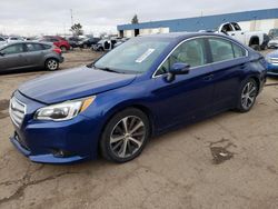 Subaru Vehiculos salvage en venta: 2016 Subaru Legacy 2.5I Limited