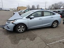 Chevrolet Cruze LS salvage cars for sale: 2017 Chevrolet Cruze LS