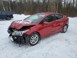 Salvage cars for sale from Copart Ontario Auction, ON: 2017 KIA Forte EX