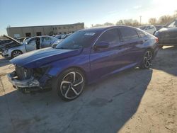 Honda Accord Sport Vehiculos salvage en venta: 2019 Honda Accord Sport