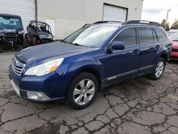 Salvage cars for sale at Woodburn, OR auction: 2010 Subaru Outback 2.5I Limited