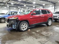 Salvage cars for sale at Ham Lake, MN auction: 2016 Jeep Cherokee Latitude