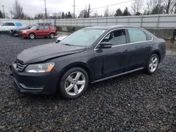 Salvage cars for sale from Copart Portland, OR: 2013 Volkswagen Passat SE