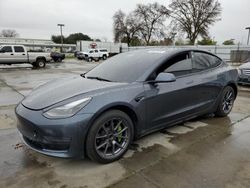 Salvage cars for sale from Copart Sacramento, CA: 2021 Tesla Model 3