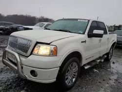 Salvage cars for sale at Windsor, NJ auction: 2007 Lincoln Mark LT
