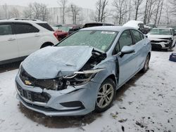 Salvage cars for sale from Copart Central Square, NY: 2017 Chevrolet Cruze LT