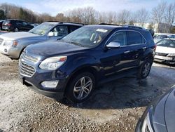 Salvage cars for sale at North Billerica, MA auction: 2016 Chevrolet Equinox LTZ