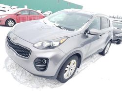 Salvage cars for sale from Copart Montreal Est, QC: 2017 KIA Sportage LX