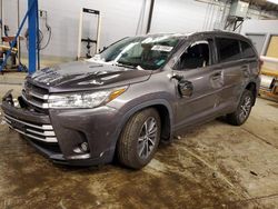 Salvage cars for sale from Copart Wheeling, IL: 2018 Toyota Highlander SE