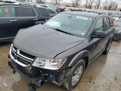 Salvage cars for sale at Bridgeton, MO auction: 2018 Dodge Journey SE