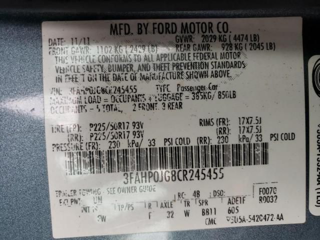 2012 Ford Fusion SEL