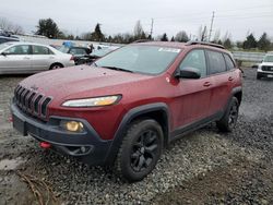 Jeep Cherokee salvage cars for sale: 2014 Jeep Cherokee Trailhawk