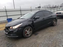 Chevrolet Cruze LS salvage cars for sale: 2018 Chevrolet Cruze LS