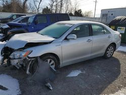 Salvage cars for sale at Cahokia Heights, IL auction: 2007 Toyota Camry Hybrid