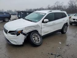 Salvage cars for sale from Copart Ellwood City, PA: 2020 Jeep Cherokee Latitude Plus