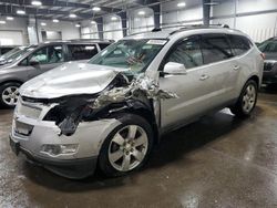 Salvage cars for sale at Ham Lake, MN auction: 2010 Chevrolet Traverse LTZ