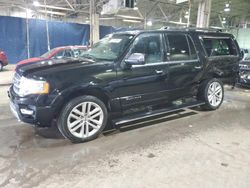 Ford Expedition salvage cars for sale: 2017 Ford Expedition EL Platinum