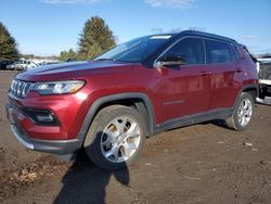 Jeep salvage cars for sale: 2022 Jeep Compass Limited