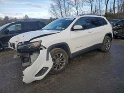 Salvage cars for sale at Candia, NH auction: 2019 Jeep Cherokee Latitude Plus