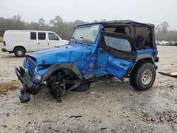 Salvage cars for sale from Copart Houston, TX: 2002 Jeep Wrangler / TJ Sport