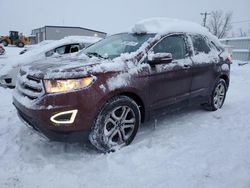 Salvage cars for sale at Wayland, MI auction: 2015 Ford Edge Titanium