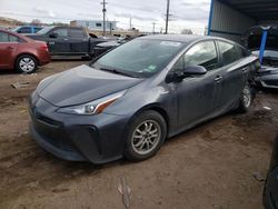 Salvage cars for sale at Colorado Springs, CO auction: 2019 Toyota Prius