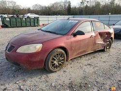 Pontiac salvage cars for sale: 2008 Pontiac G6 Value Leader