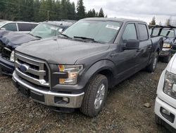 Salvage trucks for sale at Graham, WA auction: 2015 Ford F150 Supercrew