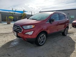 Ford salvage cars for sale: 2018 Ford Ecosport Titanium