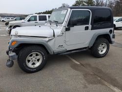 Salvage cars for sale from Copart Brookhaven, NY: 2006 Jeep Wrangler / TJ Sport