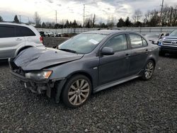Salvage cars for sale from Copart Portland, OR: 2010 Mitsubishi Lancer GTS