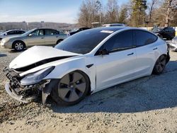 Salvage cars for sale from Copart Concord, NC: 2021 Tesla Model 3