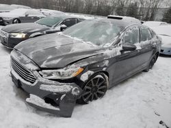 Salvage cars for sale at North Billerica, MA auction: 2019 Ford Fusion SE