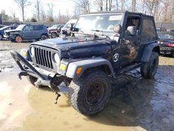 Salvage cars for sale from Copart Waldorf, MD: 2006 Jeep Wrangler / TJ Unlimited