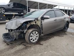 Salvage cars for sale from Copart Fresno, CA: 2018 Toyota Corolla L