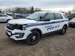Salvage cars for sale at Chalfont, PA auction: 2018 Ford Explorer Police Interceptor